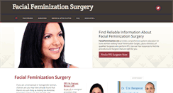 Desktop Screenshot of facialfeminization.net