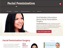 Tablet Screenshot of facialfeminization.net